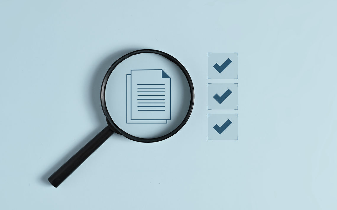 Checklists to organize data and process